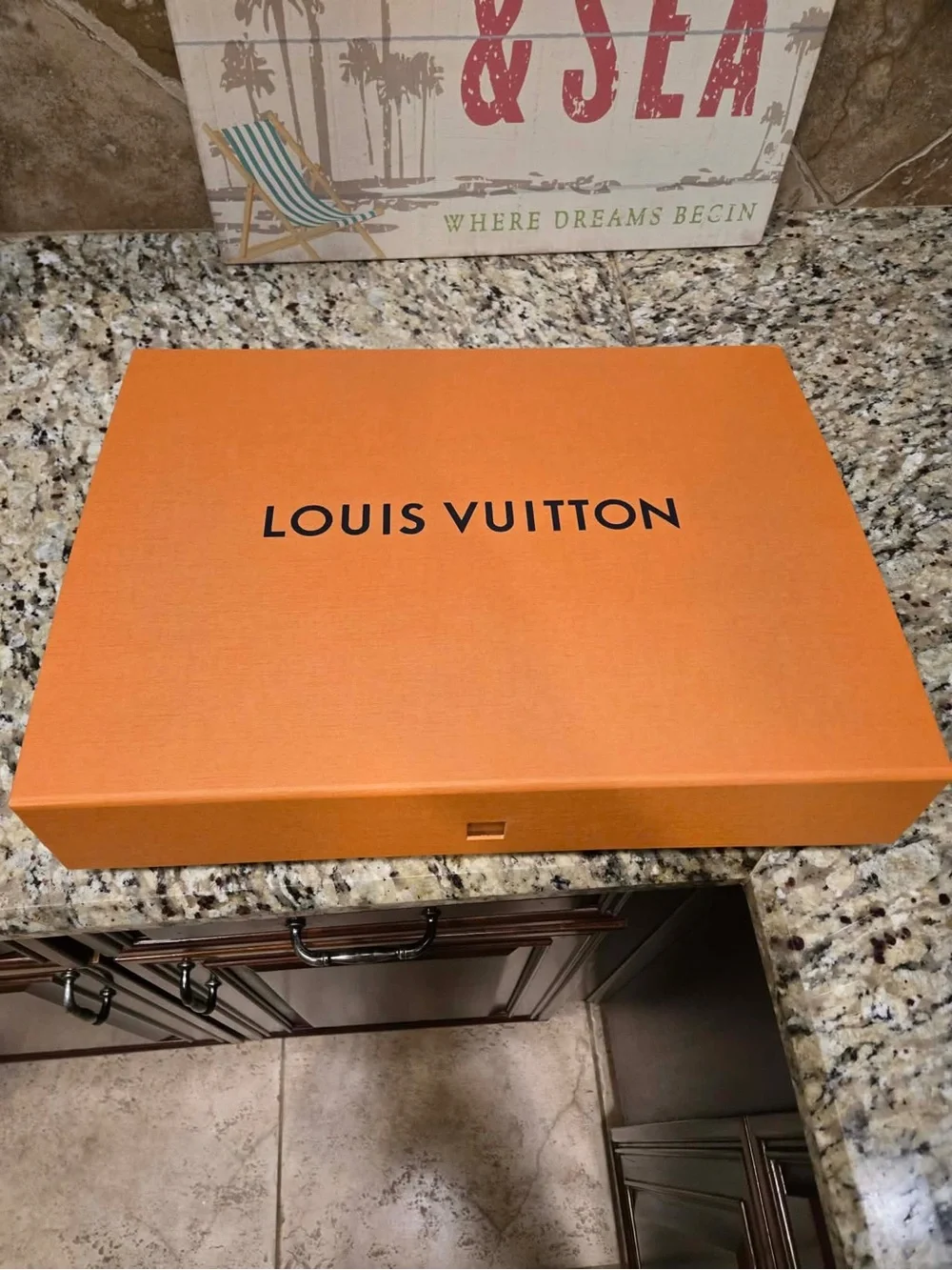 Louis Vuitton Monogram Canvas Shoulder Bag - Brown with Gold Chain